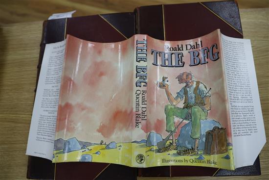 Dahl, Roald - The BFG, 1st edition, with clipped d.j., illustrated by Quentin Bell, Jonathan Cape, London 1985;